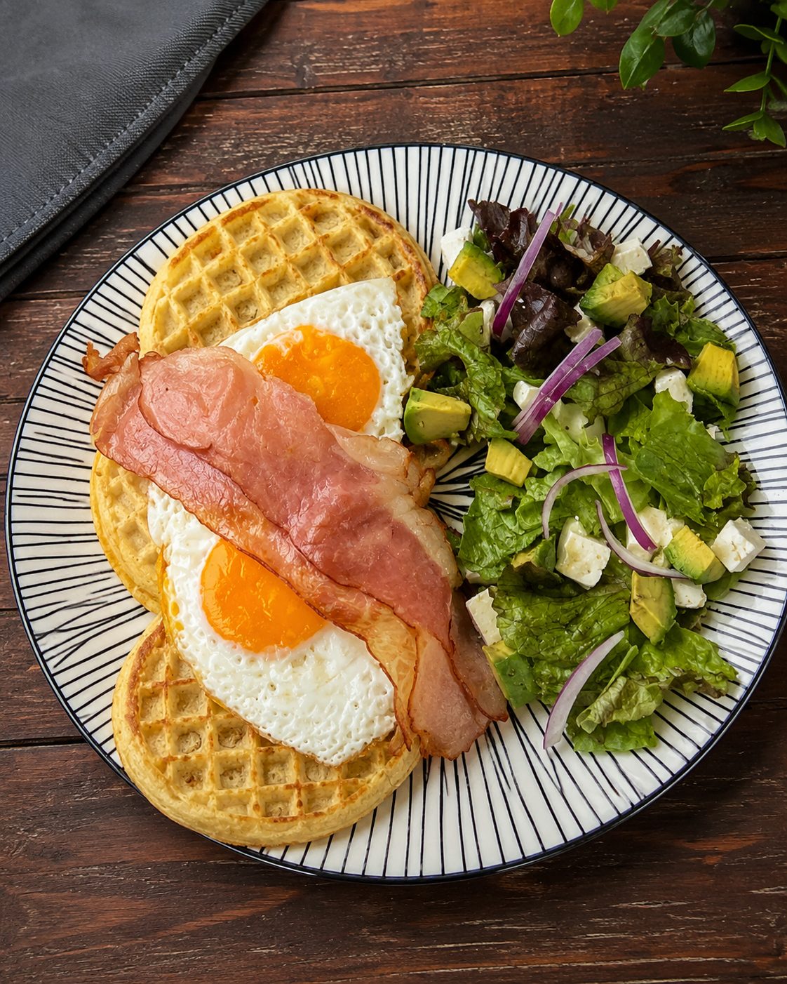 Waffles de la casa